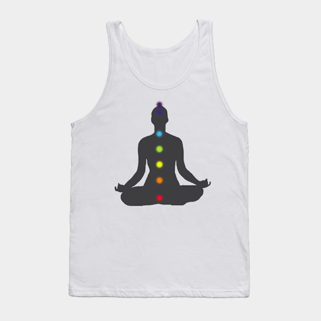 Chakra Colors, Meditation Tank Top by PixDezines
